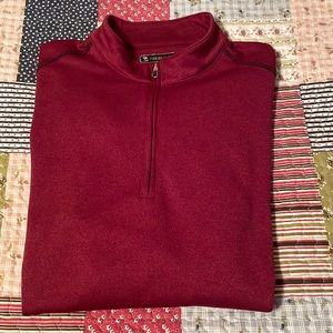 Pebble Beach Men's Performance Tech Pullover 1/4 Zip Long Sleeve, Size Large.